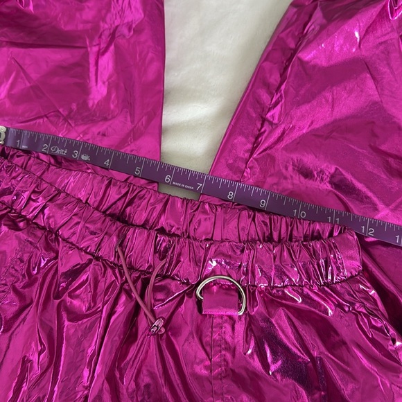Jolie and joy Shiny Pink Track Pants NWT - Picture 7 of 10